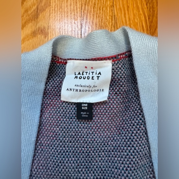 K Women's Anthropologie Rouget Botanical Kimono Cardigan Sweater - Picture 5 of 10